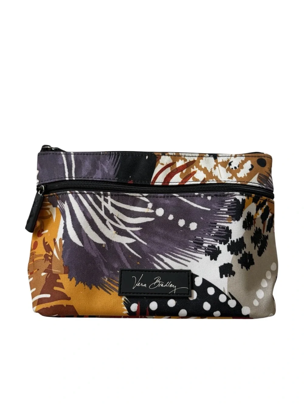 Vera Bradley Painted Feathers Cosmetic Bag